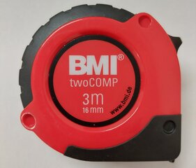 Рулетка BMI twoCOMP (3 м) цена и информация | BMI Сантехника, ремонт, вентиляция | hansapost.ee