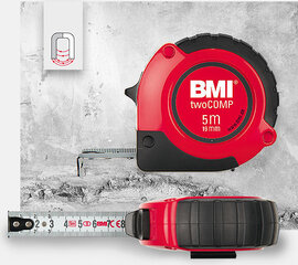 Mõõdulint BMI twoComp (5 m; 19 mm) hind ja info | BMI Remondikaubad, sanitaartehnika ja kütteseadmed | hansapost.ee