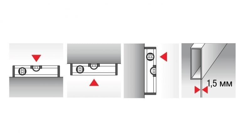 Magnetiga lood BMI Eurostar (60 cm), seina paksus 1,5 mm hind ja info | Käsitööriistad | hansapost.ee