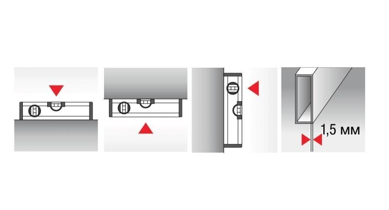 Magnetiga lood BMI Eurostar (100 cm), seina paksus 1,5 mm hind ja info | Käsitööriistad | hansapost.ee