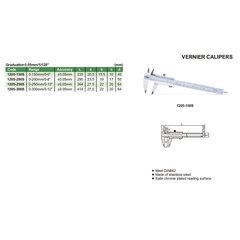 Штангенциркуль Insize 0-200 мм/0-8