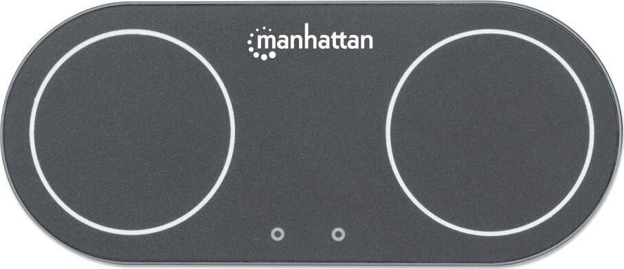 Juhtmevaba induktiivne laadija Manhattan (2 x 15 W) su 30 W Dual Qi™ toiteallika vahelduvvooluadapter цена и информация | Laadijad mobiiltelefonidele | hansapost.ee