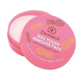 Средство для снятия лака Dermacol Nail Polish Remover Pads 32 шт цена и информация | Лаки для ногтей, укрепители для ногтей | hansapost.ee