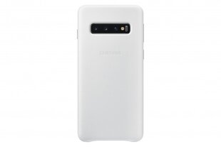Кожаный чехол Samsung EF-VG973LWEGWW для Samsung G973 Galaxy S10, белый цена и информация | Чехлы для телефонов | hansapost.ee