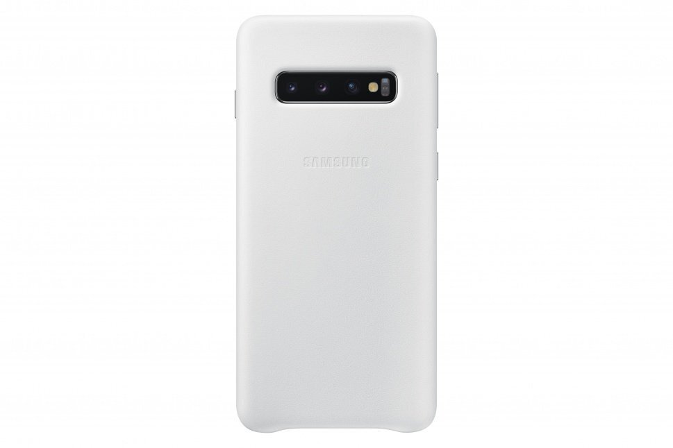 Samsung EF-VG973LWEGWW nahkkate Samsung G973 Galaxy S10 jaoks valge hind ja info | Telefonide kaitsekaaned ja -ümbrised | hansapost.ee