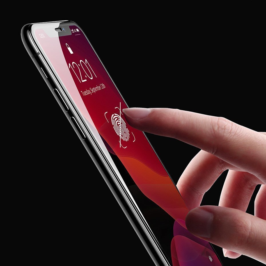Kaitseklaas Baseus telefonile Apple iPhone Xr, Black hind ja info | Ekraani kaitseklaasid ja kaitsekiled | hansapost.ee