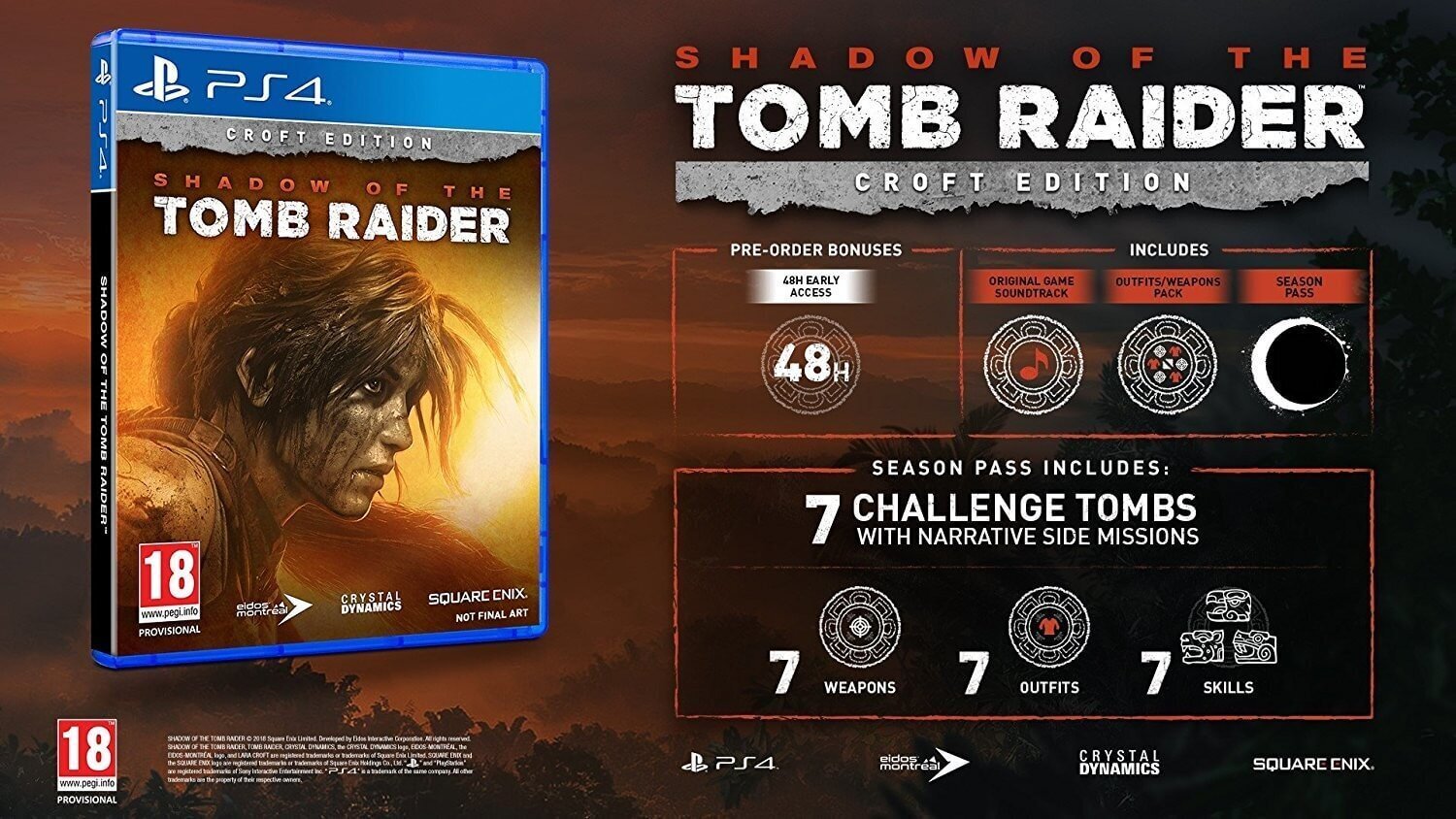 PlayStation 4 mäng Shadow of the Tomb Raider Croft Edition цена и информация | Konsooli- ja arvutimängud | hansapost.ee