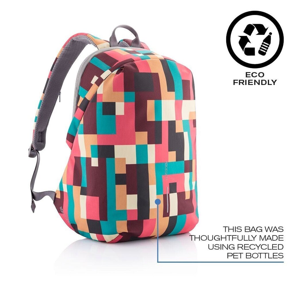 Seljakott Bobby Soft Geometric by XD-Design, 16 L, mitmevärviline hind ja info | Spordikotid ja seljakotid | hansapost.ee