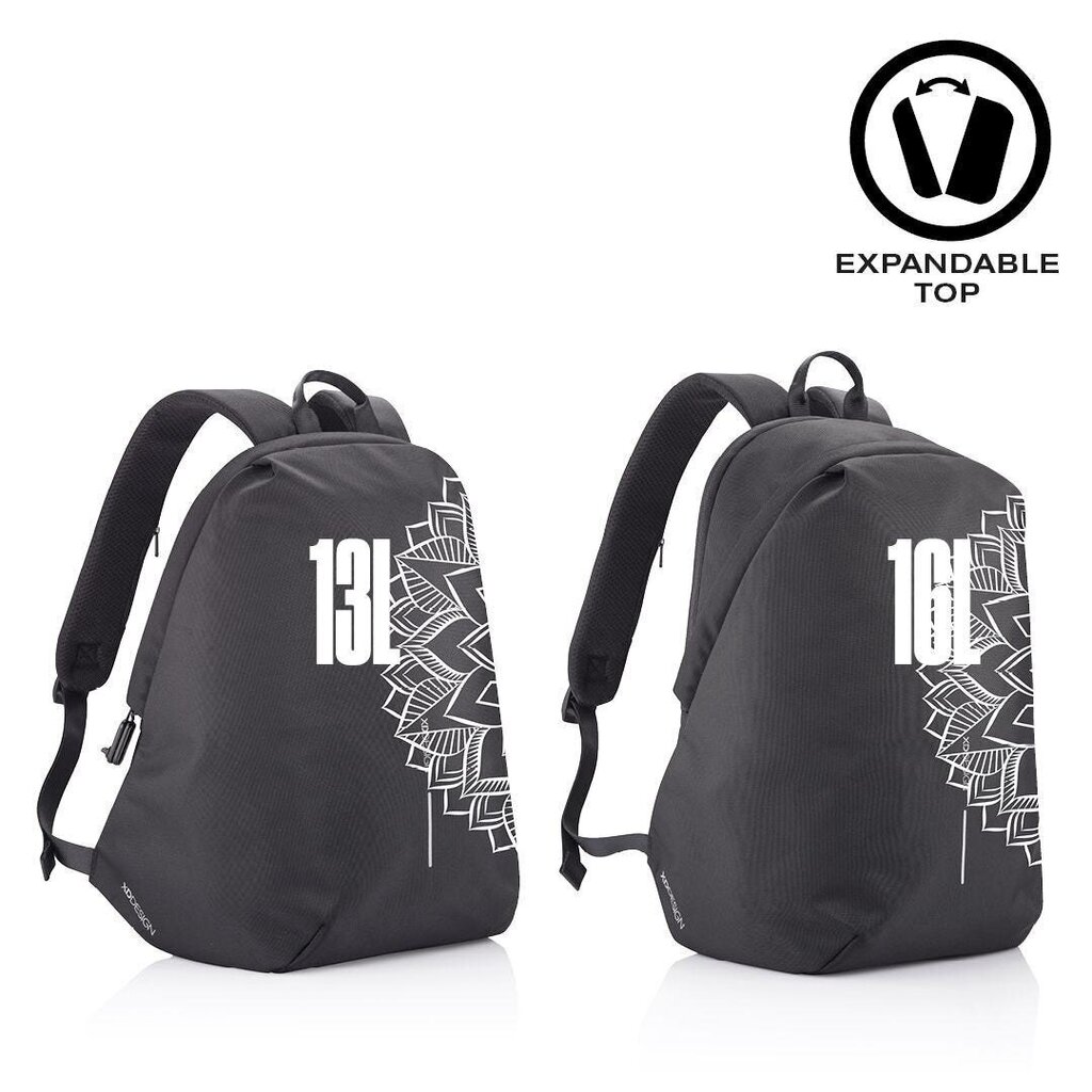 Seljakott Bobby Soft Mandala by XD-Design, 16 L, valge/must hind ja info | Spordikotid ja seljakotid | hansapost.ee