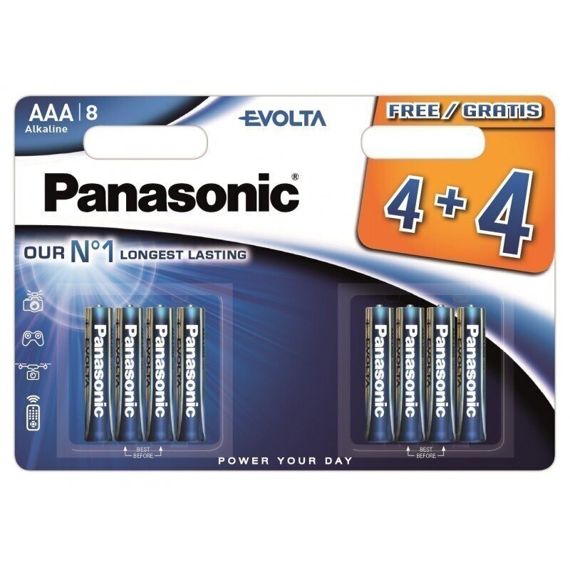 Patareid Panasonic LR03EGE/8B (4+4 tk) цена и информация | Patareid | hansapost.ee