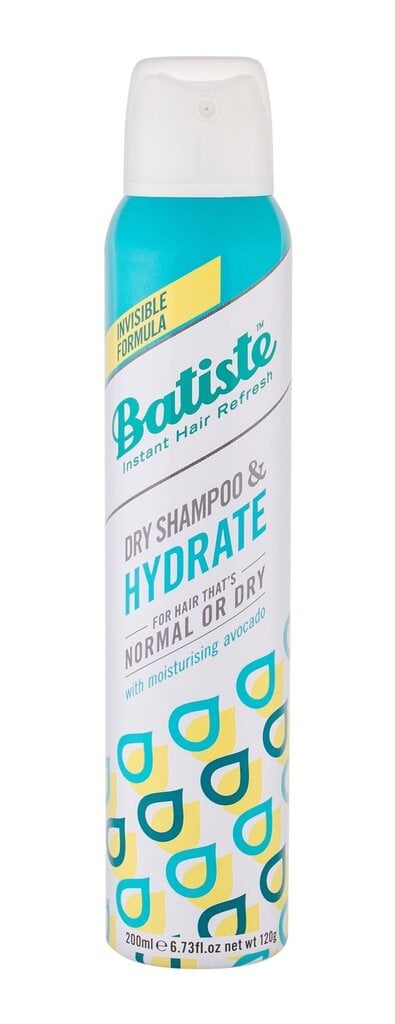 Kuivšampoon Batiste Hydrate 200 ml цена и информация | Šampoonid | hansapost.ee