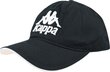 Meeste müts Kappa Vendo Cap 707391-19-4006, must цена и информация | Mütsid, sallid ja kindad meestele | hansapost.ee