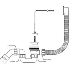 Vanni sifoon McAlpine price and information | Siphons and bottom valves | hansapost.ee