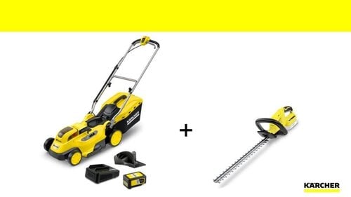 Karcher muruniiduki ja hekilõikuri komplekt LMO 18-36 Battery Set + HGE 18-45 Battery hind ja info | Muruniidukid | hansapost.ee