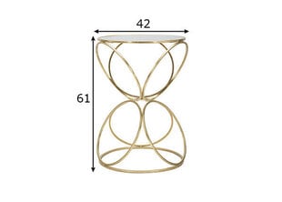 Круглый журнальный столик, 42х61 см цена и информация | Подставки для цветов, держатели для вазонов | hansapost.ee