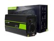Green Cell inverter, pingemuundur 12 V kuni 230 V 500W/1000W modifitseeritud siinuslaine цена и информация | Inverterid ja muundurid | hansapost.ee