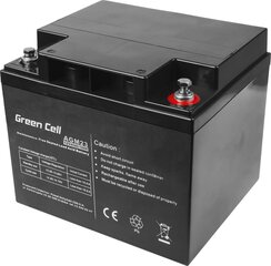 Green Cell AGM VRLA 12V 44AH hooldusvaba aku niidukil, tõukeratas, paat, ratastool hind ja info | Green Cell Autokaubad | hansapost.ee