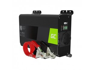 Green Cell inverter, pingemuundur Pro 12V kuni 230 V 300W/600W puhas siinuslaine hind ja info | Inverterid ja muundurid | hansapost.ee