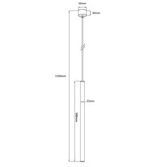 Light Prestige подвесной светильник Lungo 1 цена и информация | Потолочный светильник, 38 x 38 x 24 см | hansapost.ee