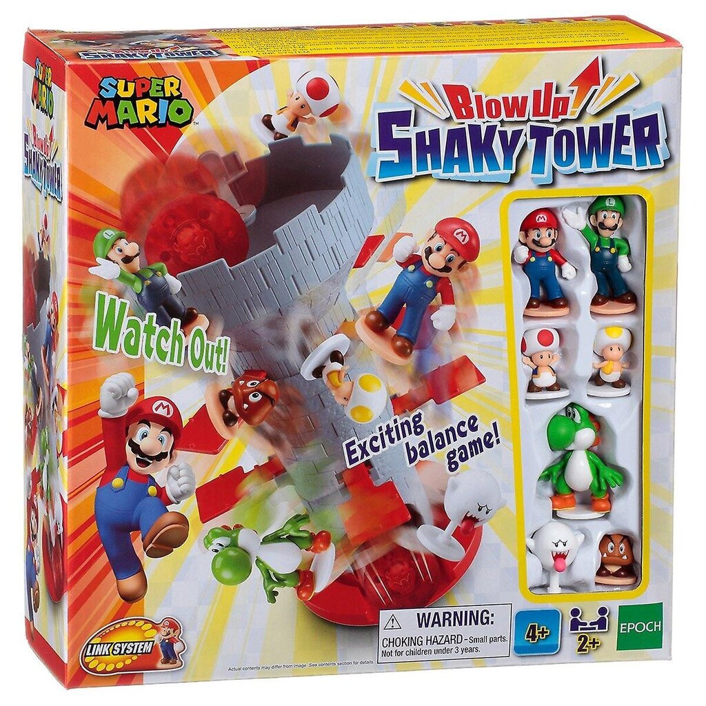 Super Mario Blow Up! Shaky Tower Balance Game цена и информация | Lauamängud ja mõistatused perele | hansapost.ee