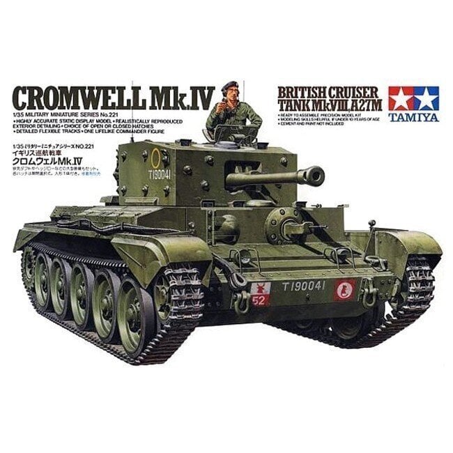 Tamiya - Cromwell Mk.IV Mk.VIII,A27M, 1/35, 35221 цена и информация | Klotsid ja konstruktorid | hansapost.ee