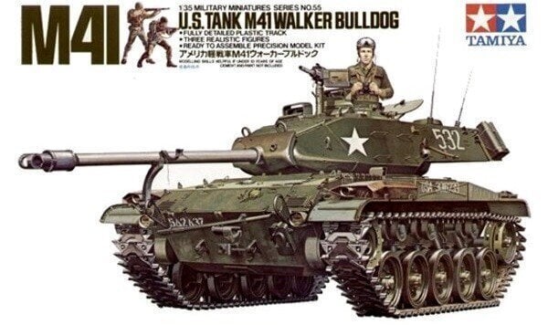 Tamiya - U.S. M41 Walker Bulldog, 1/35, 35055 цена и информация | Klotsid ja konstruktorid | hansapost.ee