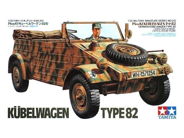 Konstruktor Tamiya - german kübelwagen type 82, 1/35, 35213 цена и информация | Klotsid ja konstruktorid | hansapost.ee