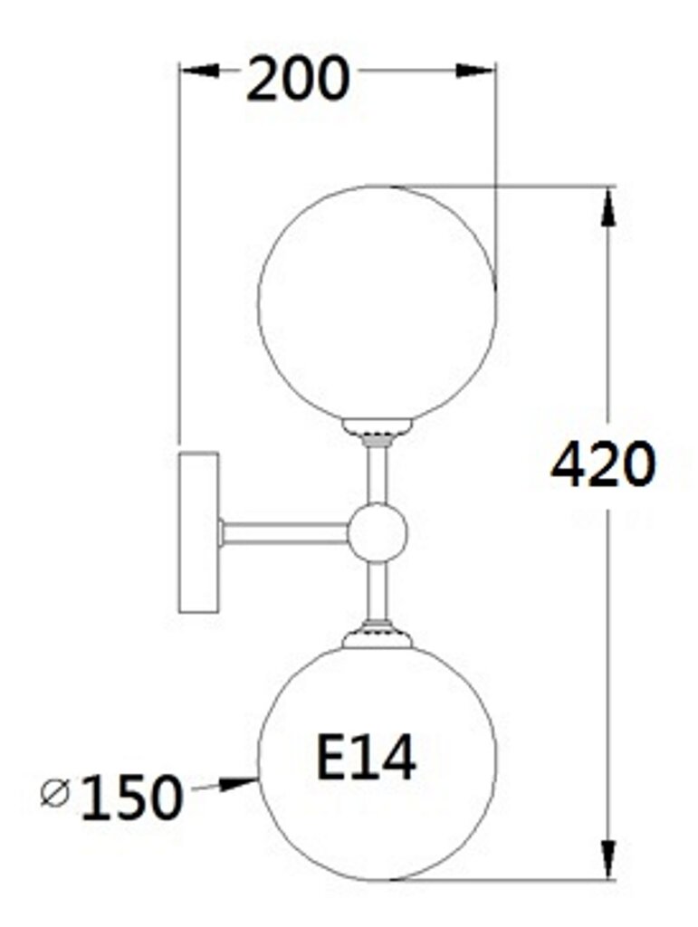 Light Prestige seinavalgusti Dorado 2 цена и информация | Seinavalgustid | hansapost.ee