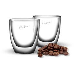 Lamart Vaso чашки для эспрессо из боросиликатного стекла, 80 мл, 2 шт. цена и информация | Стаканы, фужеры, кувшины | hansapost.ee