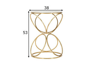 Круглый журнальный столик, 38х53 см цена и информация | Подставки для цветов, держатели для вазонов | hansapost.ee