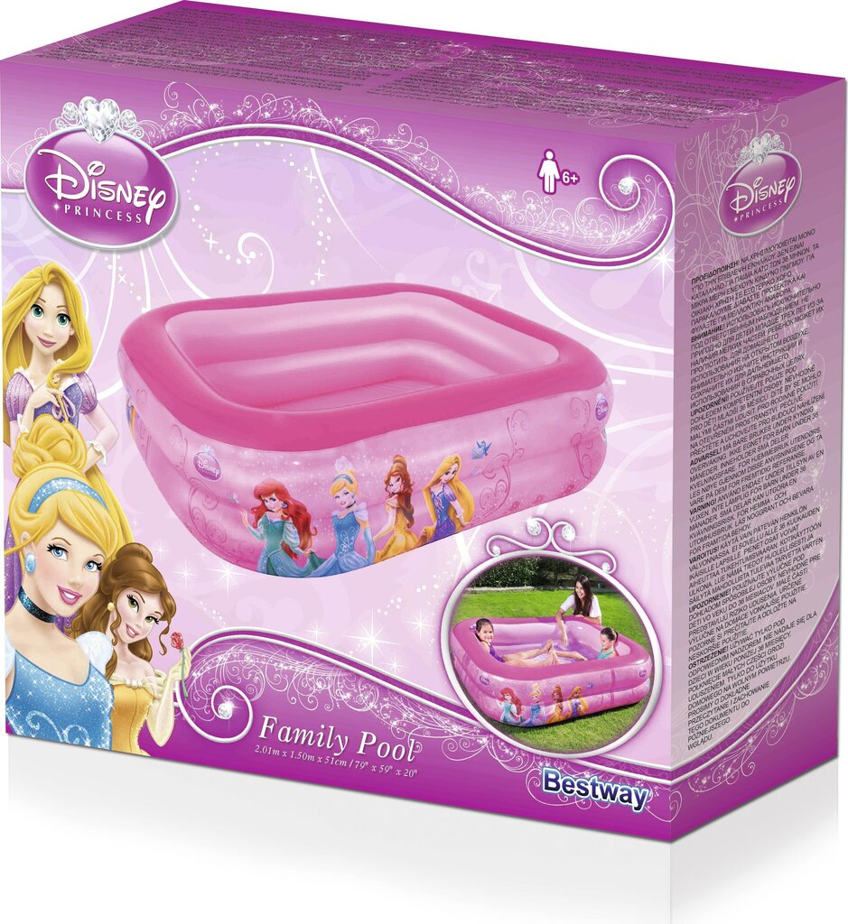 Täispuhutav bassein Bestway Disney Princess, 201x150 cm hind ja info | Basseinid | hansapost.ee