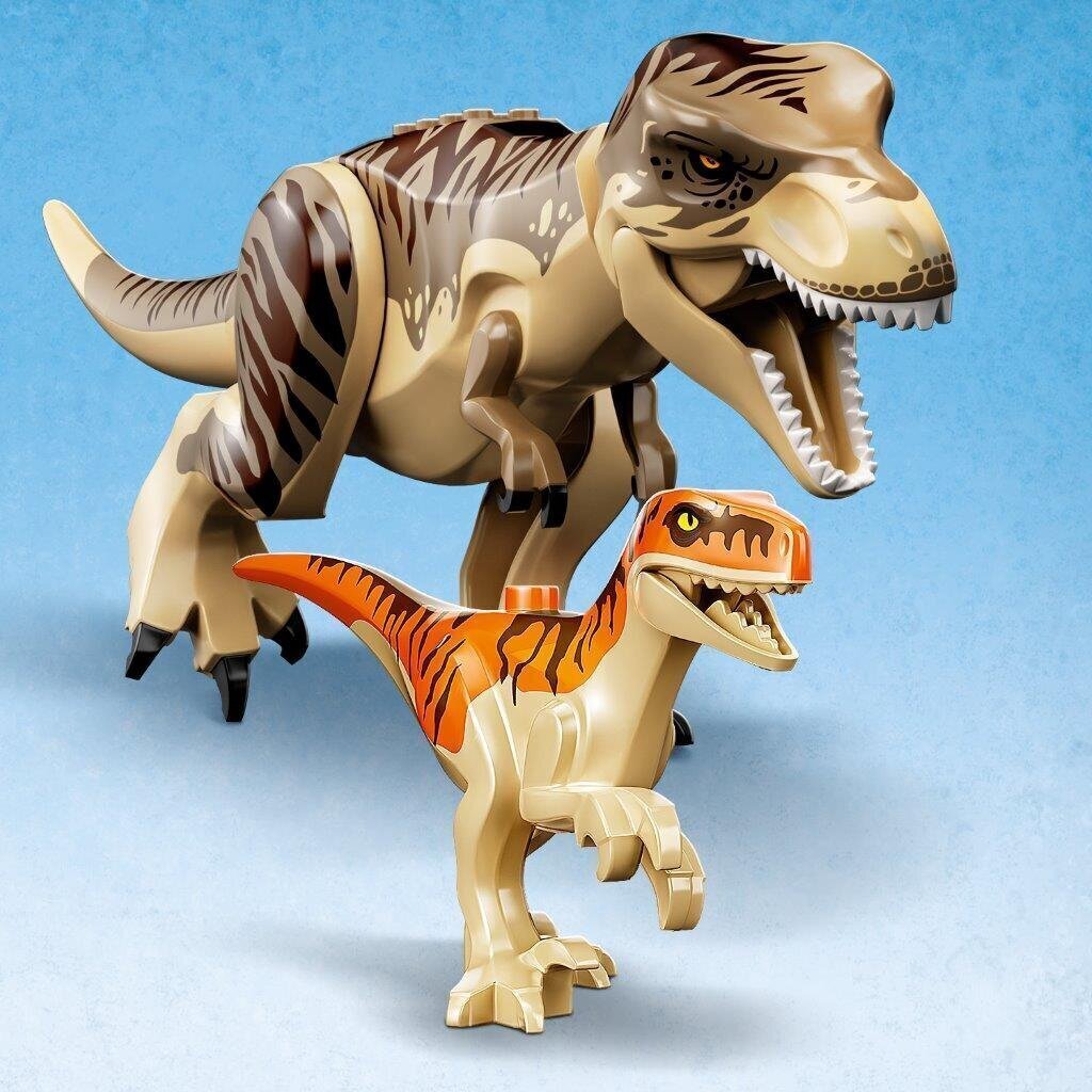 76948 LEGO® Jurassic World Dinosauruse türannosauruse ja atrociraptori põgenemine цена и информация | Klotsid ja konstruktorid | hansapost.ee