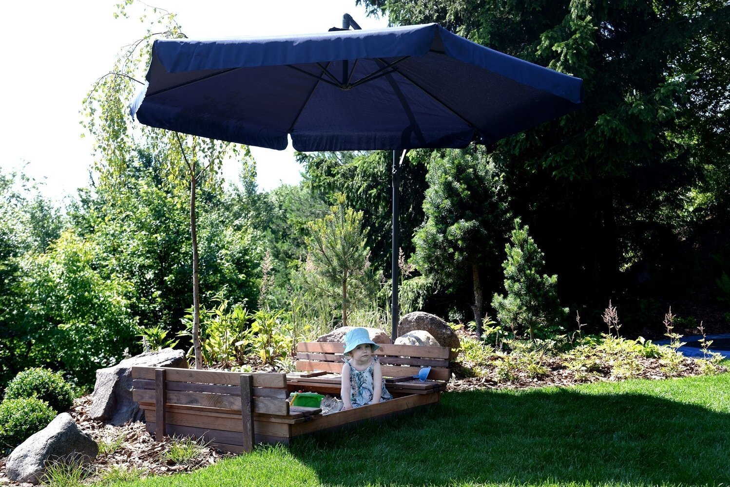 Päikesevari Funfit Garden, sinine hind ja info | Päikesevarjud ja markiisid | hansapost.ee