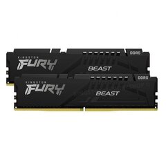 Оперативная память DDR5 Fury Beast Black 16GB(2 8GB)/5600 CL40 цена и информация | Объём памяти (RAM) | hansapost.ee