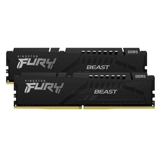 DDR5 Fury Beast Black 16GB(2 8GB)/5600 CL40 цена и информация | Operatiivmälu | hansapost.ee