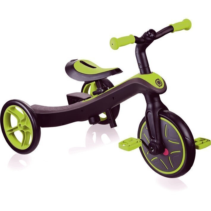 Kolmerattaline jalgratas Globber Explorer Trike 2in1, roheline, 630-106 цена и информация | Kolmerattalised jalgrattad lastele | hansapost.ee