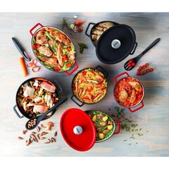 Кастрюля чугунная Pyrex SLOWCOOK 24см 3,6л красная цена и информация | Pyrex Посуда и столовые приборы | hansapost.ee