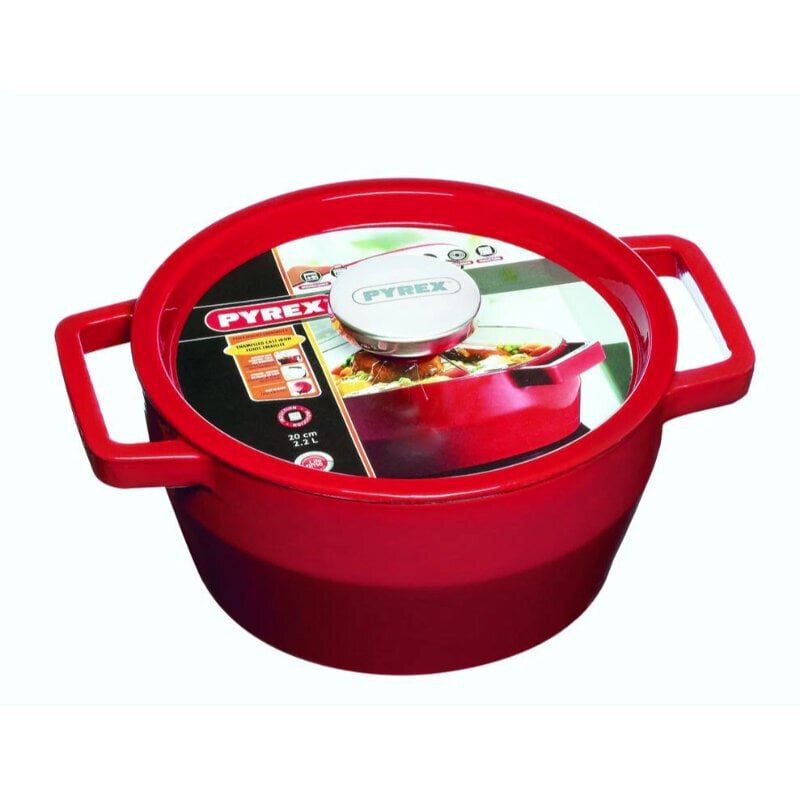 Malmpott Pyrex SLOWCOOK, 24cm, 3,6l, punane hind ja info | Potid | hansapost.ee