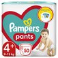 Püksmähkmed Pampers Pants JP, suurus 4+, 9-15 kg, 50 tk цена и информация | Mähkmed, riidest mähkmed | hansapost.ee