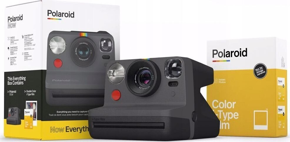 Kiirpildikaamera Polaroid Now Everything Box, must + 2 × pakki i-Type filmi hind ja info | Kiirpildikaamerad | hansapost.ee