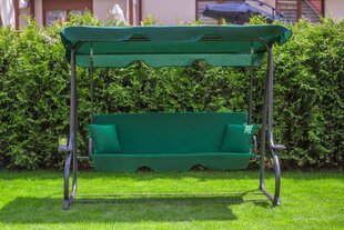 Складные качели Funfit Garden Relax Plus, зеленые цена и информация | Качели | hansapost.ee