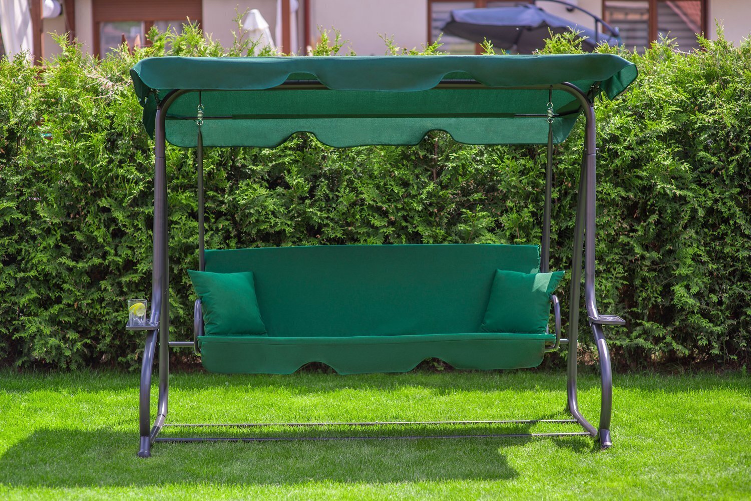 Lahtikäiv aiakiik Funfit Garden Relax Plus, roheline цена и информация | Aiakiiged | hansapost.ee