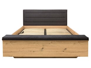 Кровать BRW Ostia 160/B, коричневая/черная цена и информация | Кровати | hansapost.ee