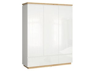 Шкаф BRW Erla 3D2S, белый/коричневый цена и информация | Шкафы | hansapost.ee
