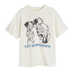 Cool Club футболка для девочки с короткими рукавами 101 далматинец (101 dalmatians), LCG2420091, белая цена и информация | Рубашки для девочек | hansapost.ee
