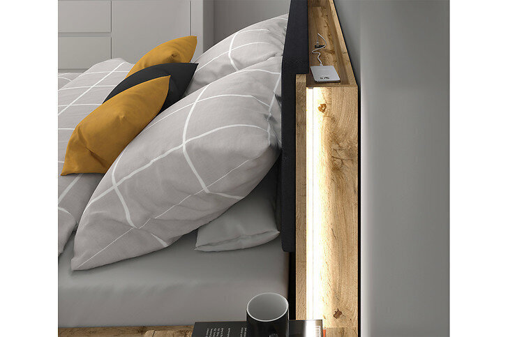Lisariiul voodile BRW Tetrix 160, tamme värvi цена и информация | Muud tarvikud mööblile | hansapost.ee