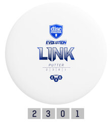 Клюшка для дискгольфа DISCMANIA HARD EXO LINK Evolution White 2/3/0/1 цена и информация | Диск-гольф | hansapost.ee