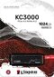 SSD|KINGSTON|KC3000|1TB|M.2|NVMe|3D TLC|Write speed 6000 MBytes/sec|Read speed 7000 MBytes/sec|TBW 800 TB|MTBF 1800000 hours|SKC3000S/1024G hind ja info | Sisemised kõvakettad | hansapost.ee