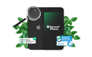 Renewd® iPhone SE 2020 128GB Black цена и информация | Мобильные телефоны | hansapost.ee