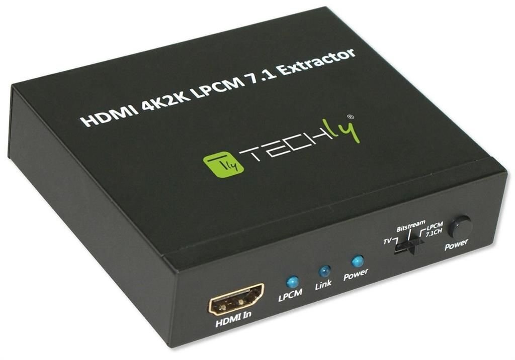 Heli kommutaator Techly HDMI audio DIGITAL LPCM DTS/ANALOG 7.1CH hind ja info | Võrgulülitid | hansapost.ee